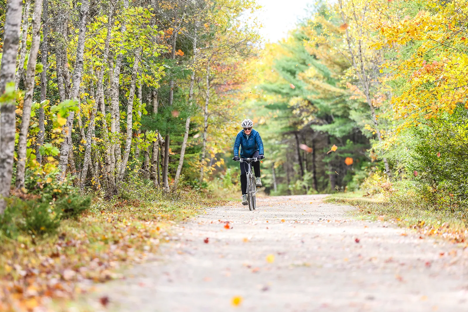 A maintained section of the trail